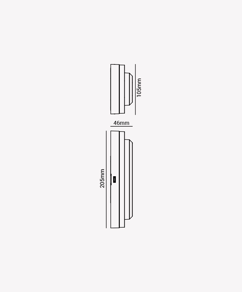 Arandela Opus Brick 12 watts 3000K 250° IP65 Branco 105x205x46mm OPS 84790


