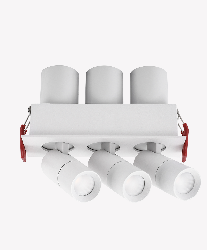 Spot LED Omni Opus 45° IRC97 IP20 3x5 watts 3000K Bivolt Branco 50x138x73mm OPS 88729
