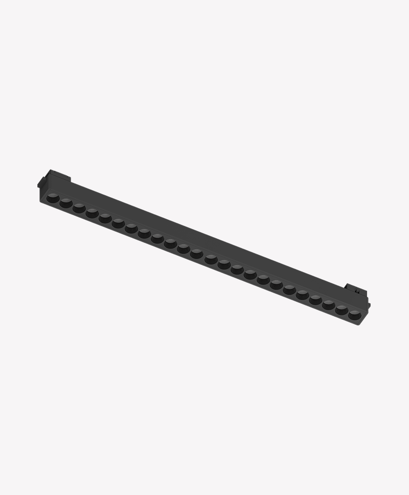 Spot Opus Led Belts Soul 24° IP20 IRC90 48V 24 watts 3000K Bivolt Preto 445x26x24mm OPS 89184 