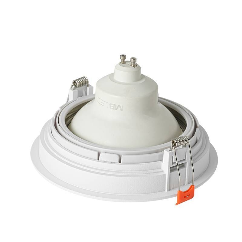 Spot Embutir Nordecor Loyo Redondo 1L AR111 Branco Ø160x15mm 6942