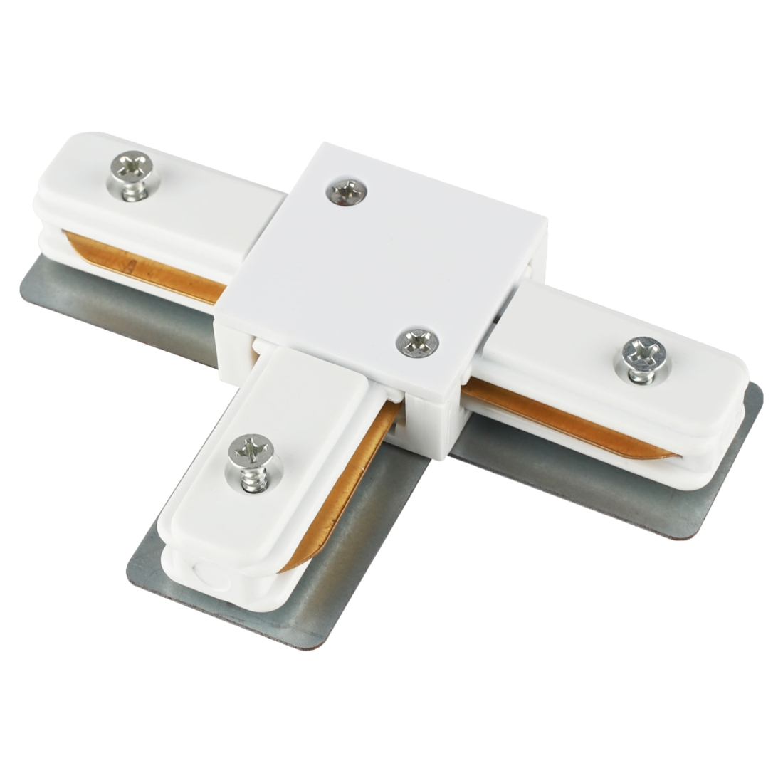 Conector T de Sobrepor Alpertone para Trilho Vision Branco 0534