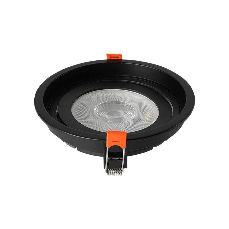 Spot Embutir Nordecor Loyo Redondo 1L PAR30 Preto Ø160x15mm 6939