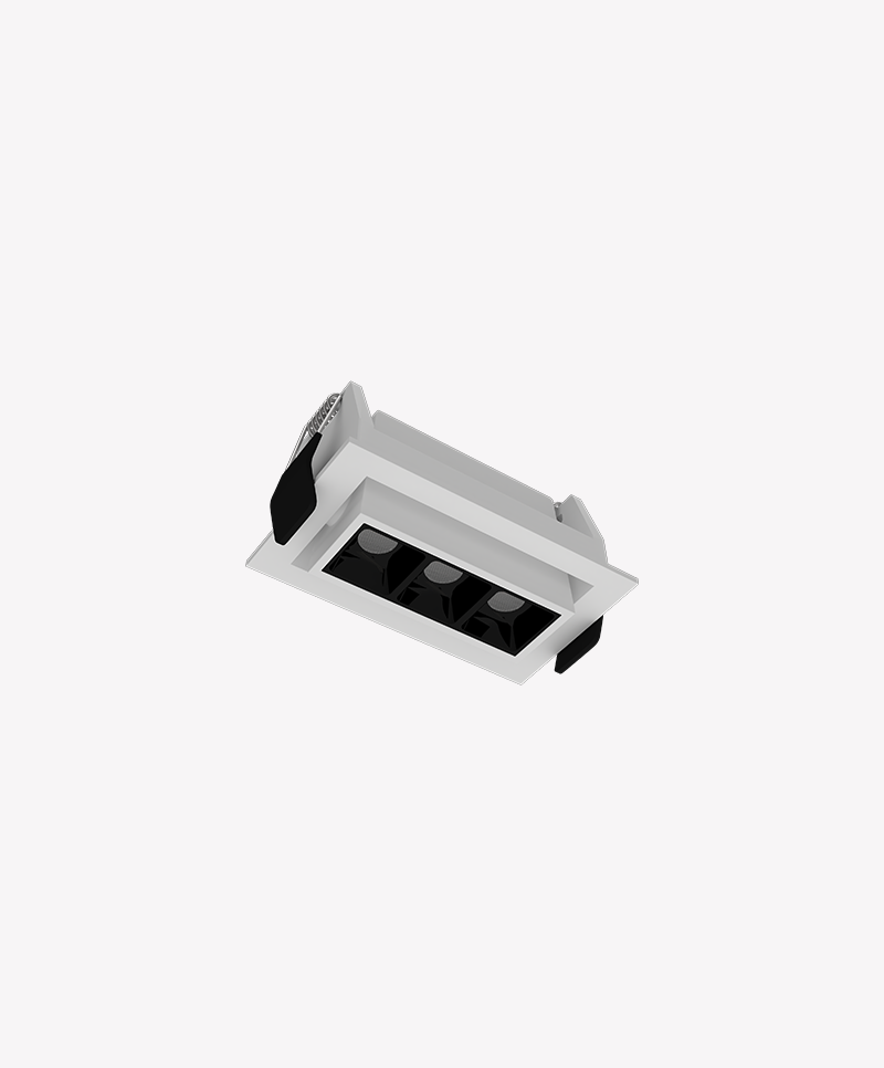 Spot Embutir Opus LED Soul Direcionável 6 watts 2700K IRC90 24° IP20 85x51x45mm Branco e Preto OPS 87845