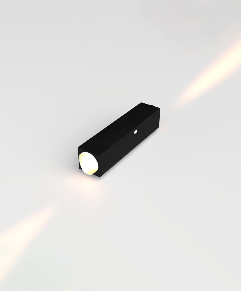 Arandela Opus Minima 2x3 watts 3000K 60° Preto 120x25mm OPS 86503




