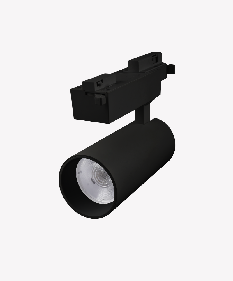 Spot Trilho Opus 38° IP20 IRC90 50 watts 3000K Bivolt Preto 90x180mm OPS 87029