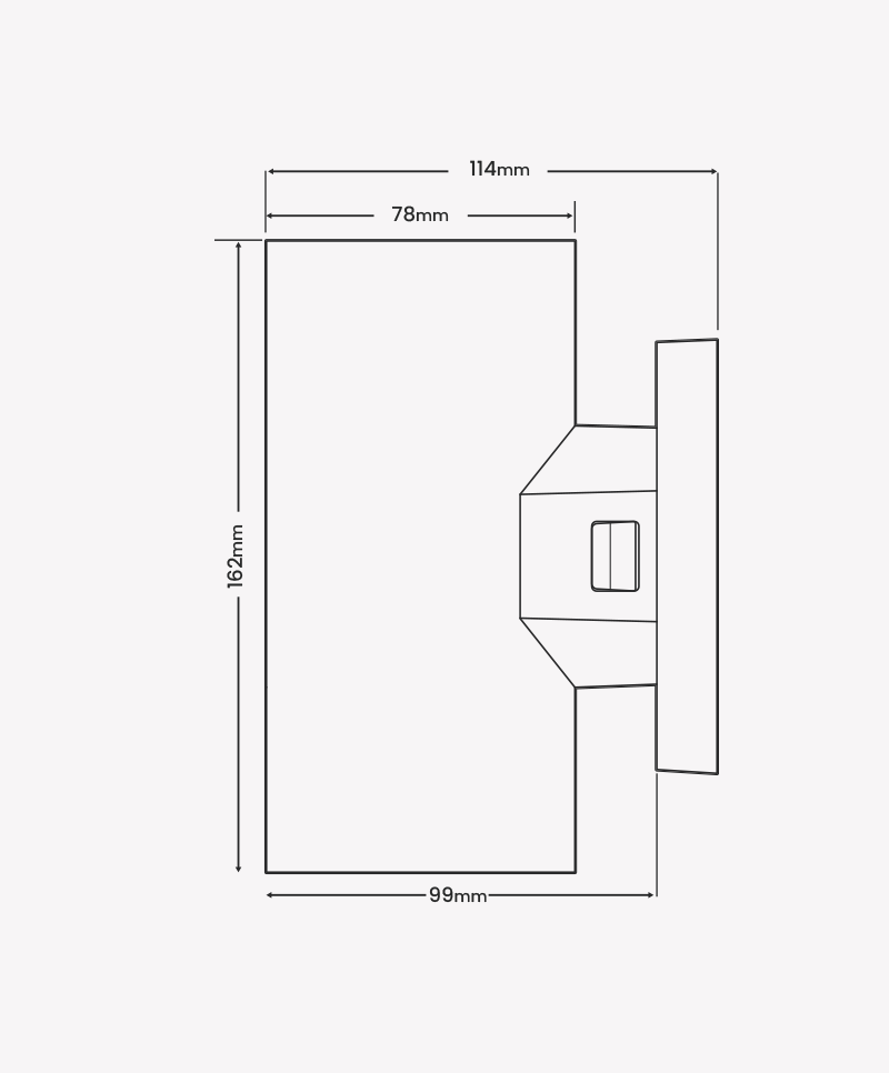 Arandela Opus Polo 18 watts 3000K 30° IP65 Preto 78x114x162mm OPS 34942




