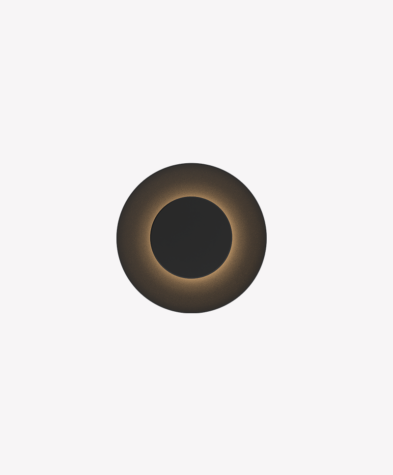 Arandela Opus Eclipse 8 watts 3000K 100° IP65 Preto 240x240x50mm OPS 35130




