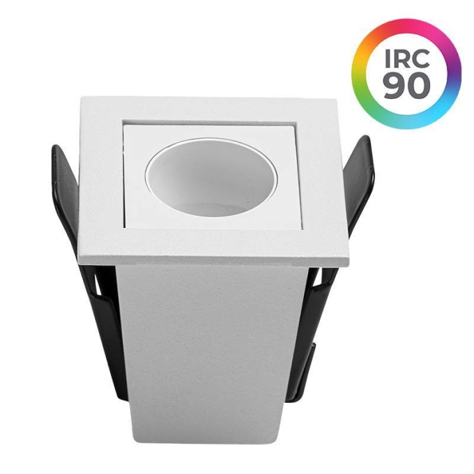 Embutido Nordecor Downlight Powerus Branco 2 watts 3000K IRC90 15° Bivolt 46x46x52mm 6726