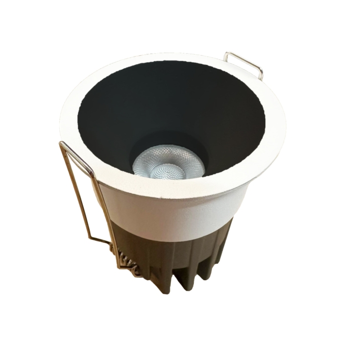 Embutido Alpertone Downlight Hodes 7 watts 15° IRC90 Bivolt Branco e Preto Ø62x75mm 011733/011736
