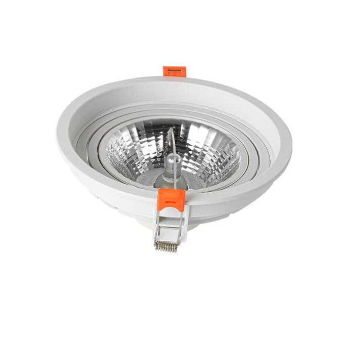 Spot Embutir Nordecor Loyo Redondo 1L AR111 Branco Ø160x15mm 6942