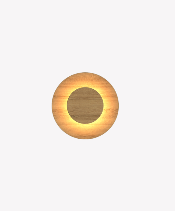 Arandela Opus Eclipse 12 watts 3000K 100° IP65 Madeira 300x300x50mm OPS 35178



