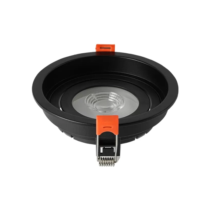 Spot Embutir Nordecor Loyo Redondo 1L PAR20 Preto Ø120x15mm 6937