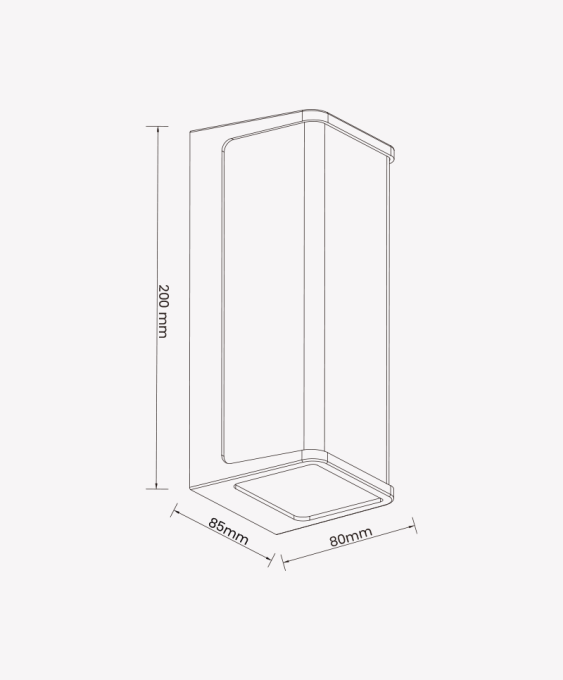 Arandela Opus New Home 10 watts 3000K 160° IP65 Branco 200x85x80mm OPS 88446



