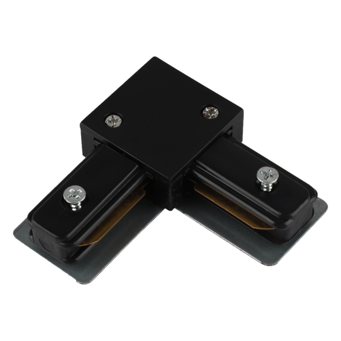 Conector L de Sobrepor Alpertone para Trilho Vision Preto 0530