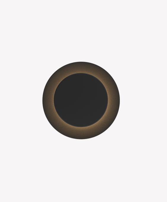 Arandela Opus Eclipse 12 watts 3000K 100° IP65 Preto 300x300x50mm OPS 35154



