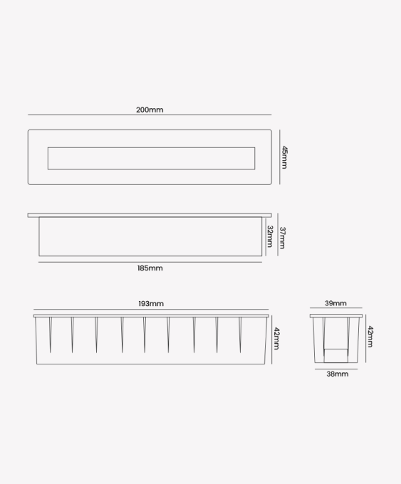 Balizador Opus Suit com Sensor 6 watts 3000K 160° IP65 IRC90 Preto 200x45x37mm OPS 88613



