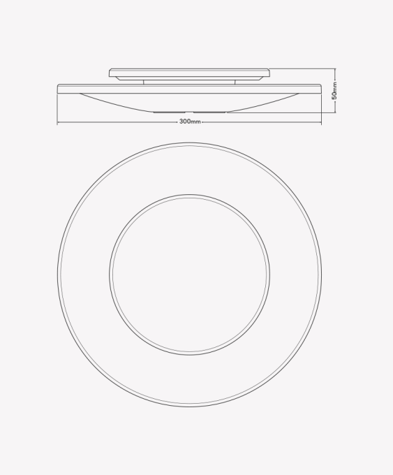 Arandela Opus Eclipse 12 watts 3000K 100° IP65 Preto 300x300x50mm OPS 35154



