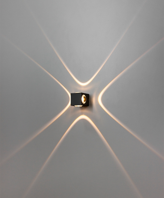Arandela Opus Arc 4x1 watt 3000K 60° Preto 50x45x45mm OPS 86466




