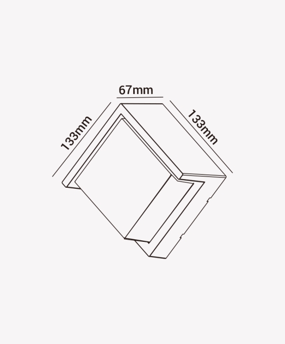 Arandela Opus Iglu 8 watts 3000K 130° Preto 133x133x67mm OPS 30951





