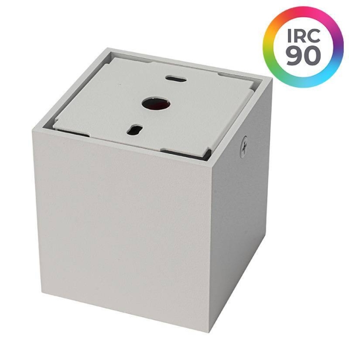 Spot Sobrepor Nordecor Downlight Powerus 4 Focos 8 watts 3000K Branco IRC90 35° Bivolt 66x66x71mm 6857