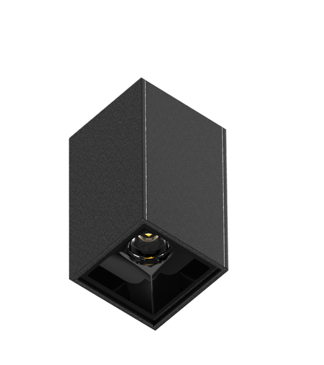 Luminária Powerlume Dot Line Sobrepor Alumínio 3 watts 36° IP40 33x33mm DOTSBP-3W