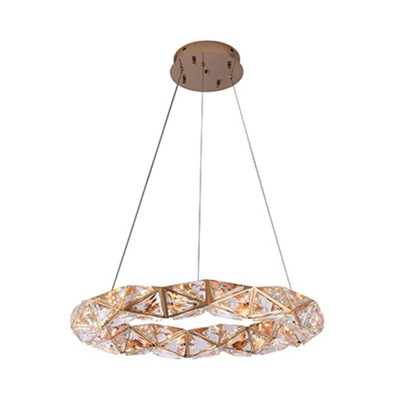 Pendente Nordecor Kazy 24 watts 3000K Ouro Brilho Ø530mm 2881