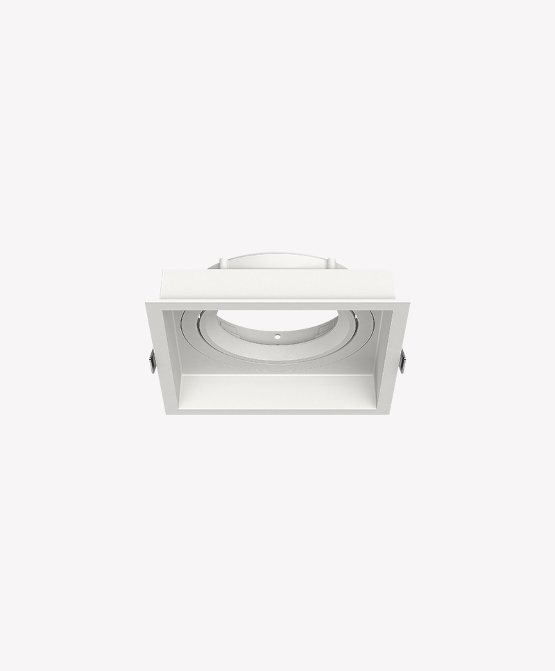 Spot Microborda Opus LED Genesis PAR20/AR70 Alumínio Branco 115x115x38mm OPS 89801