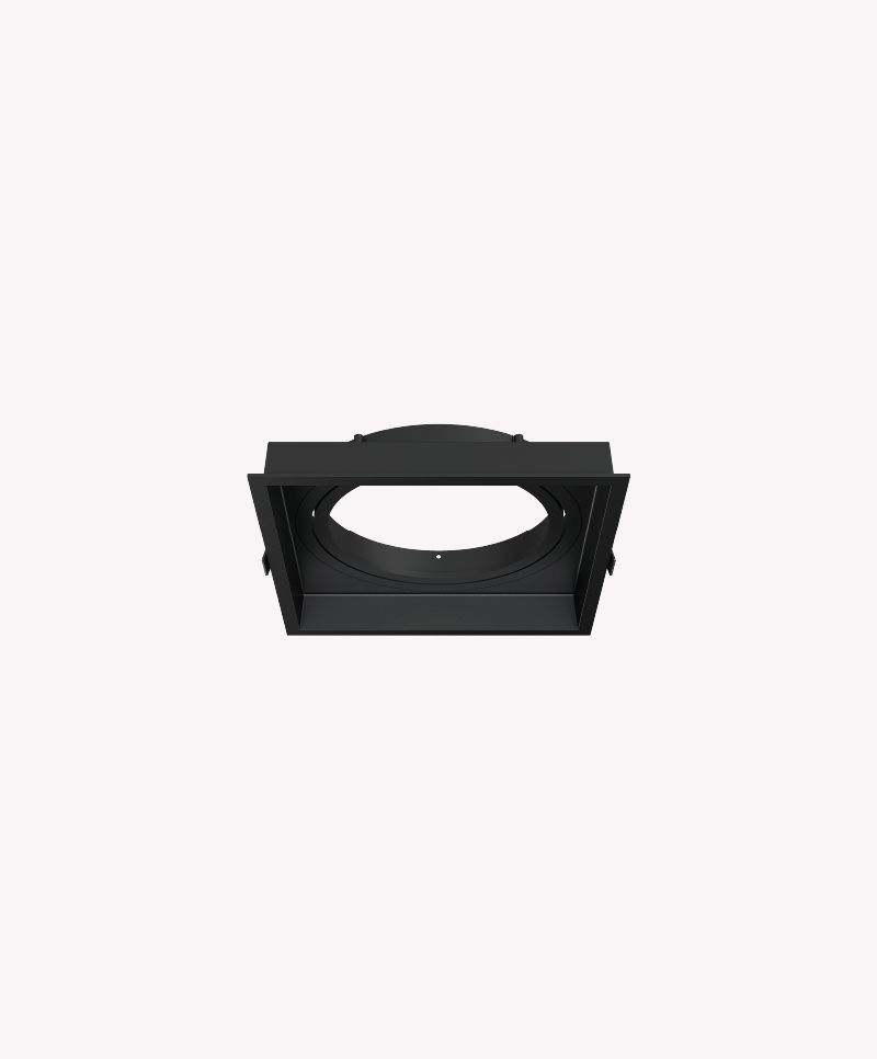 Spot Microborda Opus LED Genesis AR111 Alumínio Preto OPS 89894 