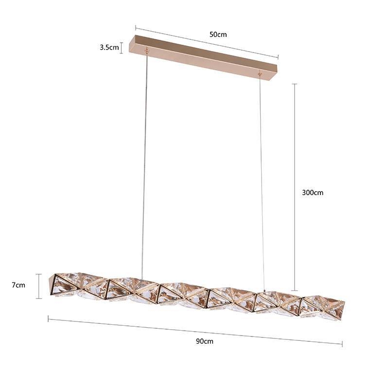 Pendente Nordecor Kazy 14 watts 3000K Ouro Brilho 900mm 2882