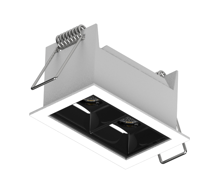 Luminária Powerlume Embutir Alumínio 5 watts 36° Bivolt IP40 42x66mm DOTEMB-5W