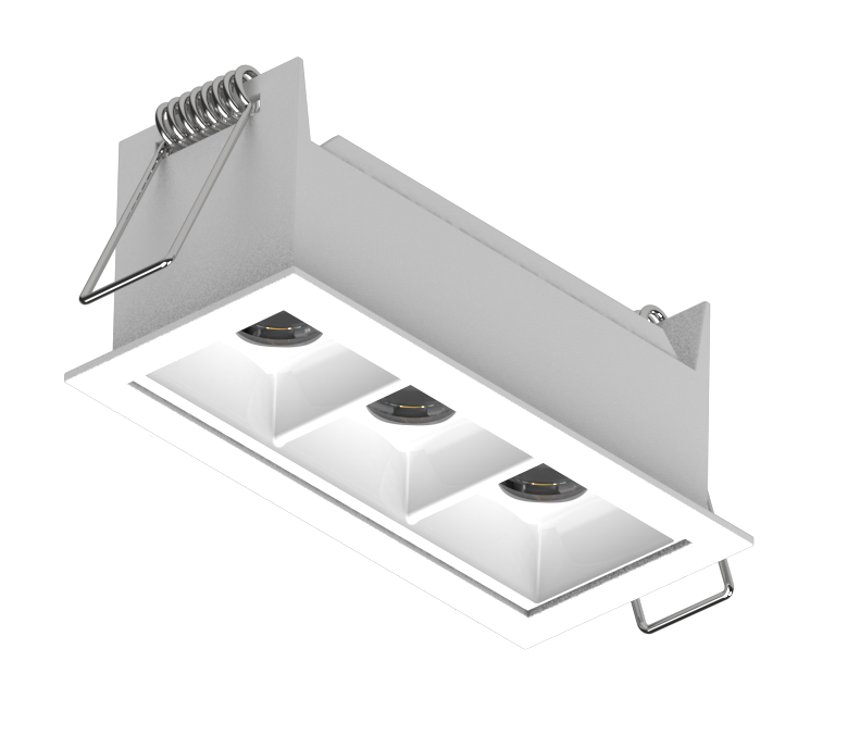 Luminária Powerlume Embutir Alumínio 7 watts 36° Bivolt IP40 42x92mm DOTEMB-7W