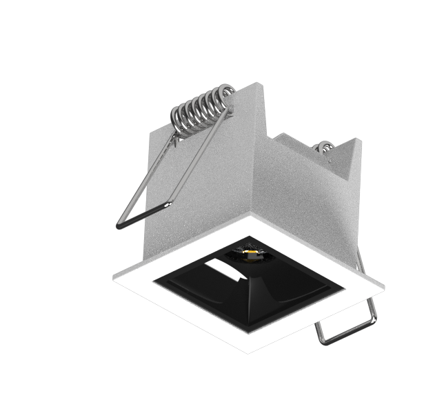 Luminária Powerlume Embutir Alumínio 3 watts 36° Bivolt IP40 42x42mm DOTEMB-3W