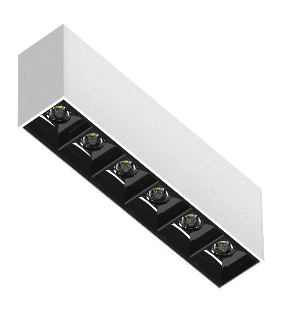 Luminária Powerlume Dot Line Sobrepor Alumínio 14 watts 36° IP40 33x159mm DOTSBP-14W