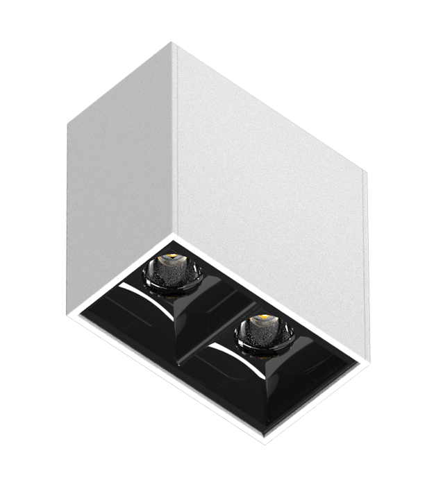 Luminária Powerlume Dot Line Sobrepor Alumínio 5 watts 36° IP40 33x57mm DOTSBP-5W