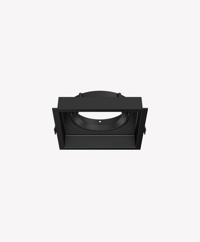 Spot Microborda Opus LED Genesis PAR20/AR70 Alumínio Preto 115x115x38mm OPS 89863