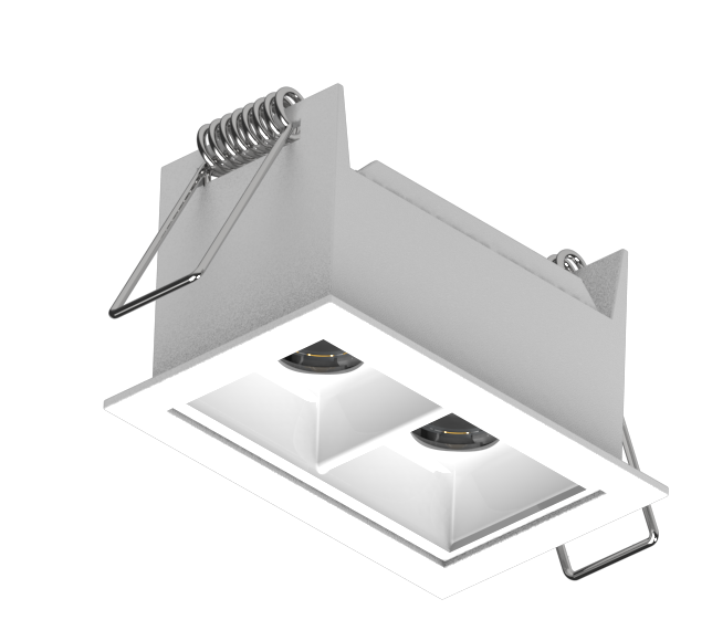 Luminária Powerlume Embutir Alumínio 5 watts 36° Bivolt IP40 42x66mm DOTEMB-5W