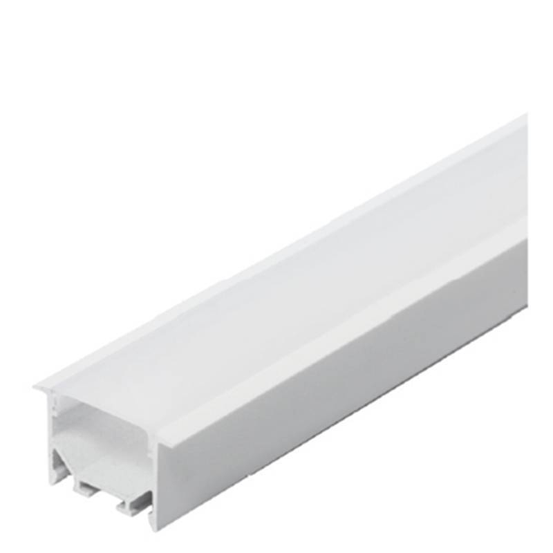 Perfil de Embutir Nordecor 30x18mm Barra de 2 metros Branco 4298