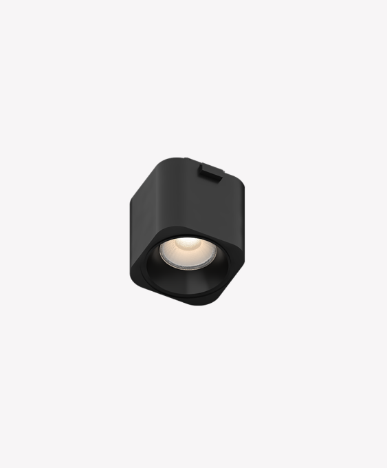 Spot Opus Sobrepor Quadrado Belts 24° IP20 IRC90 48V 6 watts 3000K Bivolt Preto OPS 89245
