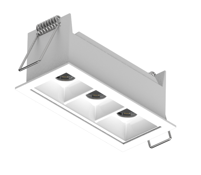 Luminária Powerlume Embutir Alumínio 7 watts 36° Bivolt IP40 42x92mm DOTEMB-7W