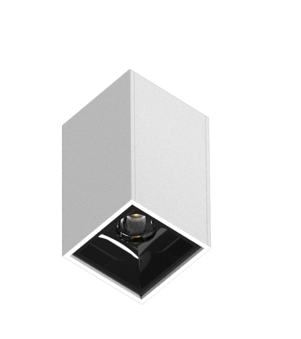 Luminária Powerlume Dot Line Sobrepor Alumínio 3 watts 36° IP40 33x33mm DOTSBP-3W
