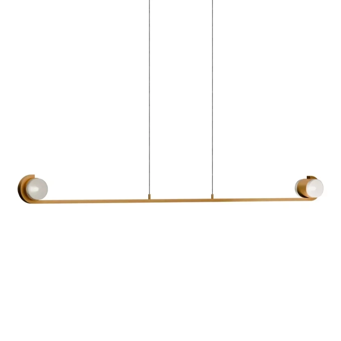 Pendente Usina Bello Curva Superior 28 watts 4000K 1400X100X110mm 52091 By Tiago Curioni