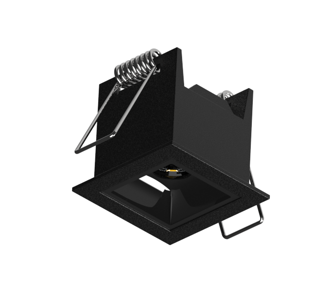 Luminária Powerlume Embutir Alumínio 3 watts 36° Bivolt IP40 42x42mm DOTEMB-3W