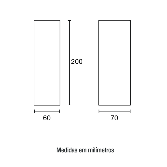 Arandela Blumenau Gota Preto Textura Alumínio e Vidro 2L G9 IP43 70x60x200mm 45100200-51