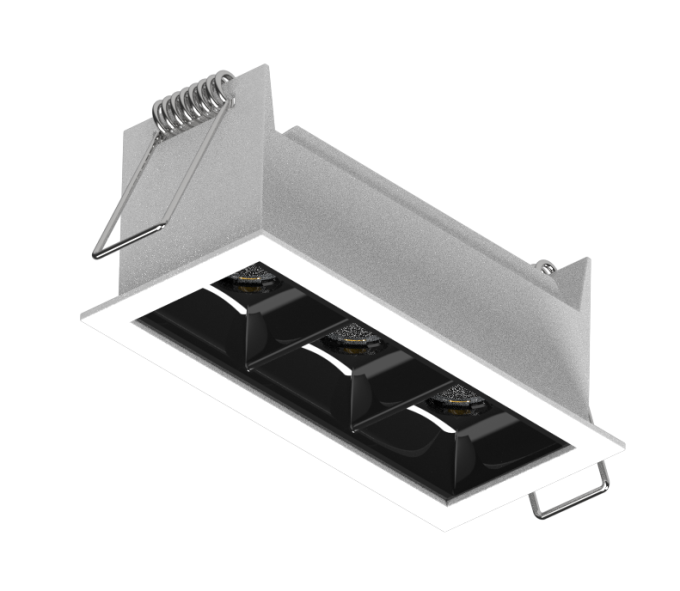 Luminária Powerlume Embutir Alumínio 7 watts 36° Bivolt IP40 42x92mm DOTEMB-7W