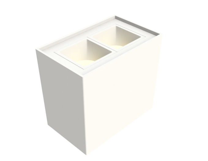 Plafon Moon Linea MR11 2 Focos Branco 3L MR11 (Mini Dicróica) 1062115 