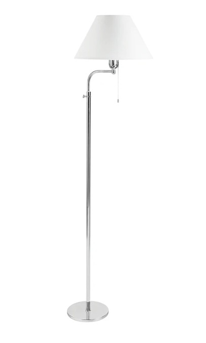 Coluna Golden Art Britner Telescópica Haste Curva 1L E27 1400-1850mm C226PI