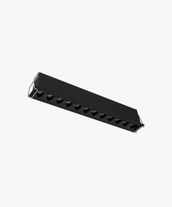 Spot Embutir Opus LED Soul 22 watts 2700K IRC90 80° IP20 240x31x40mm Preto OPS 89481