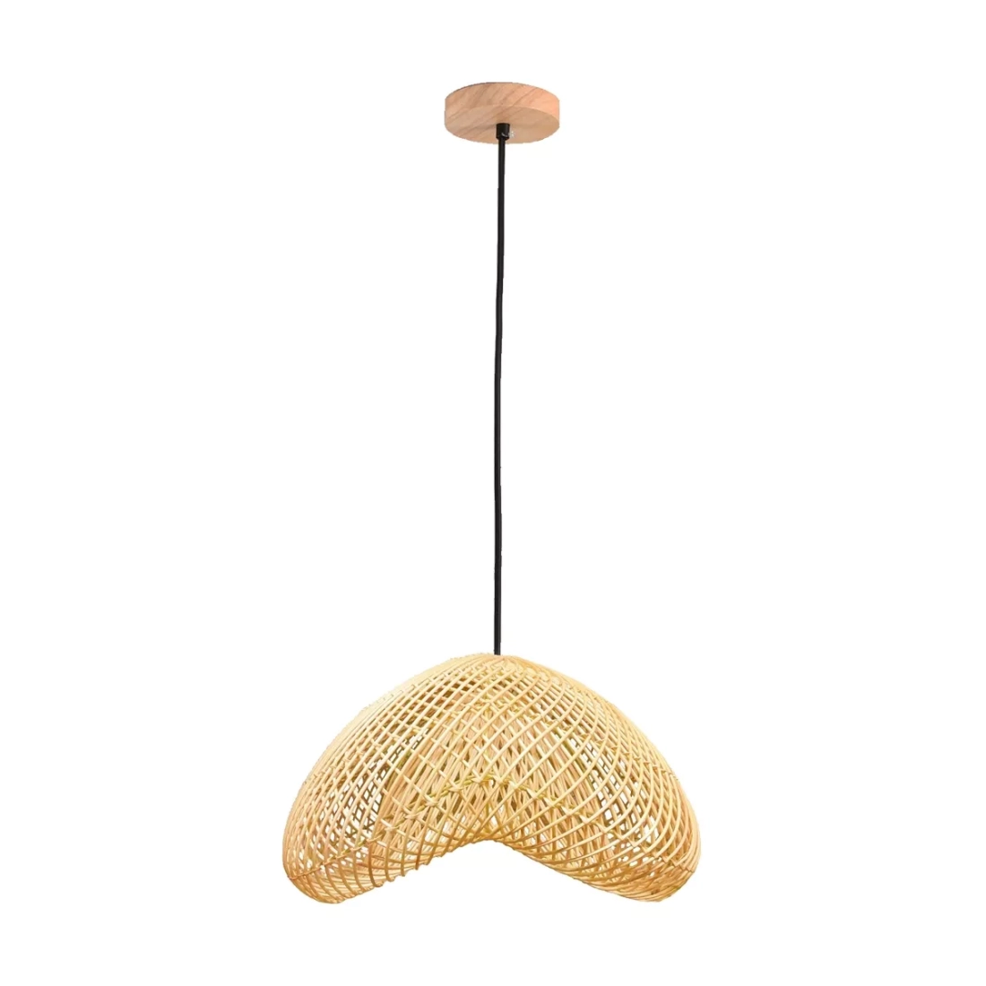 Pendente Skylight Ôtaki Rattan 1L E27 Ø500mm Cabo 3 metros SKY-4048P