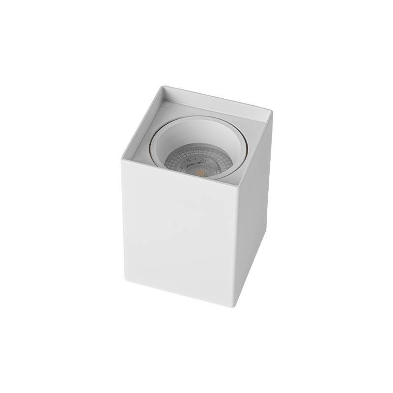 Spot Sobrepor Nordecor Loyo Quadrado 1L MR16 Branco 66x66x100mm 6952