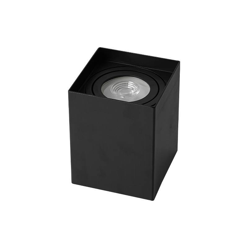 Spot Sobrepor Nordecor Loyo Quadrado 1L PAR20 Preto 106x106x131mm 6957